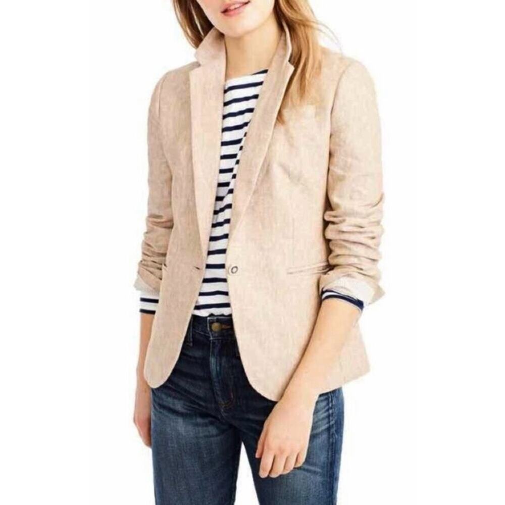 J. Crew Campbell Linen Blazer size 0